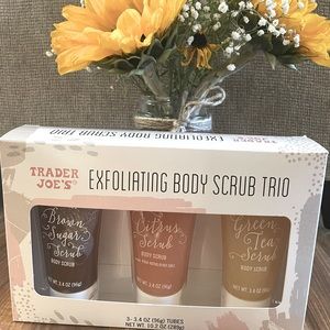 Trader Joe’s exfoliating body scrub trio